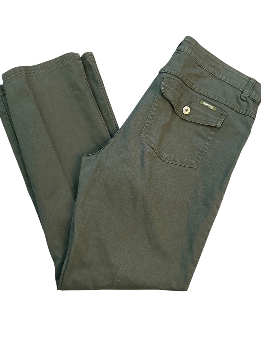 Zana Di Women's Straight Leg Jeans in Olive RETRO